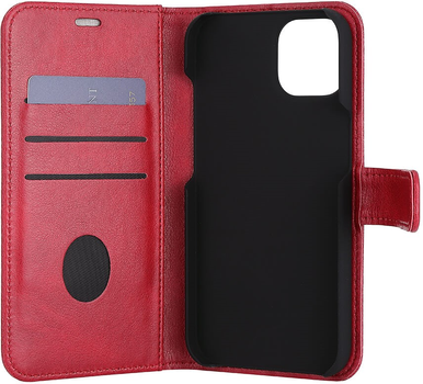 Etui z klapką RadiCover Radiation Protection Wallet Vegan Leather do Apple iPhone 13/14 Red (5712869102829)