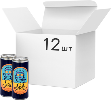Упаковка винного напою ігристого Arione SPRITZ білий солодкий 0.25 л 6% х 12 шт (8003911060097)
