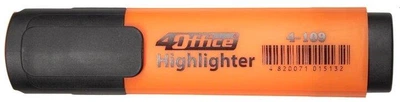Маркер текстовиділювач 4Office Higlighter помаранчевий (4-109-02)