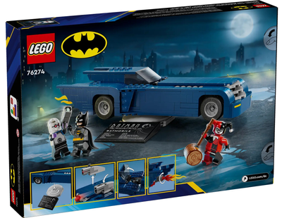 Конструктор LEGO DC Бетмен з Бетмобілем проти Харлі Квінн і Містера Фріза 435 деталей (76274)