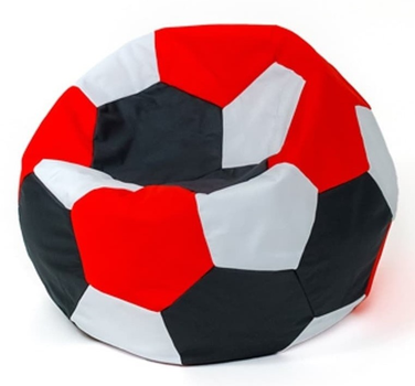 Крісло-мішок Go Gift Ball XL sako bag 120 см White-Black-Red (5905359294764)