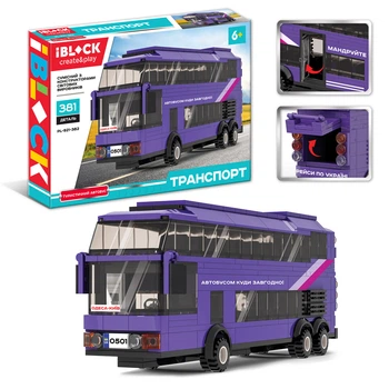 Конструктор Туристический автобус 381 дет. PL-921-382 IBLOCK