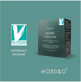 Дієтична добавка Nordbo Rapid Cleanse Vegan 2 x 14 капсул (7350076867193)