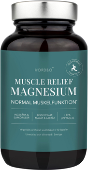 Мінеральний комплекс Nordbo Muscle Relief Magnesium 90 капсул (7350076867513)