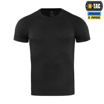 Летняя футболка M-Tac реглан потоотводящая Summer Black черная XL