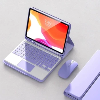 Чохол-клавіатура CaseFashion в комплекті з мишкою для iPad 7/8 10.2" Violet