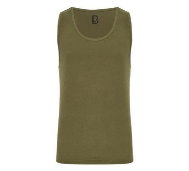 Тактична майка, футболка без рукавів армійська 100% бавовни Brandit Tank Top олива 2XL