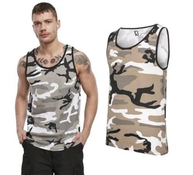 Тактическая майка, футболка без рукавов армейская 100% хлопка Brandit Tank Top Urban S