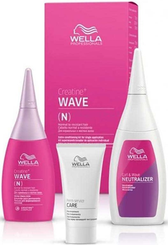 Zestaw do kręcenia loków Wella Professionals Creatine+ Wave Pre-odżywka 30 ml + Lotion 75 ml + Utrwalacz 100 ml (4064666211640)