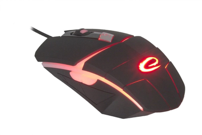 Zestaw przewodowy Esperanza Gaming Keyboard With Mouse Set Shelter USB Black (EGK3000)