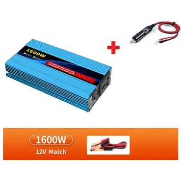 Інвертор 1600/600 Вт 12-220V Чистий сінус Перетворювач напруги Tataliken + Адаптер у подарунок