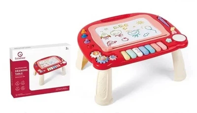 Музыкальная доска Sobebear столик-пианино красная, магнитная, YL609A