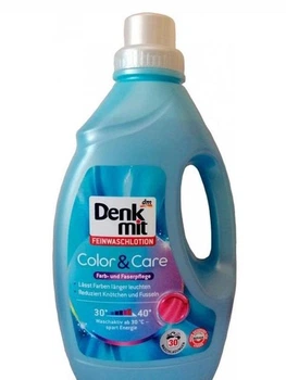 Гель для прання делікатніх речей Denkmit Feinwaschlotion Color & Care 1500 мл 30 прань