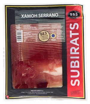 Хамон слайсами Subirats Jamon Serrano Reserva 500 г