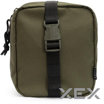 Сумка для аптечки Vinga A5 Oxford 600D PU, olive (VA5O)