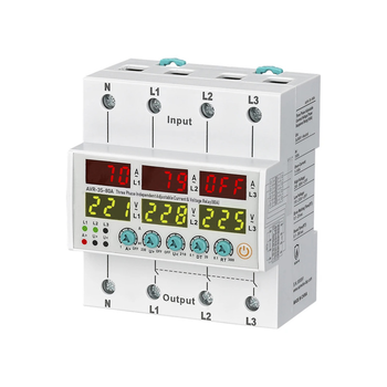 Трифазне реле контролю напруги та струму 80А з нейтралью [AVR-3S-80A] Samwha