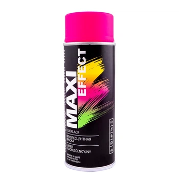 Эмаль аэрозольная флуоресцентная Maxi Color розовая 400 мл (MX0020)