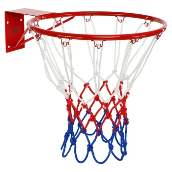 Сетка баскетбольная Zelart Basketball 8594 2 сетки в комплекте White-Red-Blue