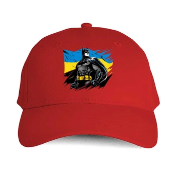 Кепка MALFINI "Бетмен захисник України" U Червоний (MD-31-8756-38-13)