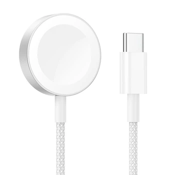 Беспроводное Зарядное Устройство Hoco CW46 Apple Watch 1-8, SE/SE2, Ultra Цвет Белый