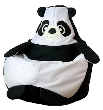 Fotel-worek Go Gift Panda XL 130x90 cm Czarno-biały (5905359293866)