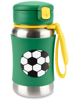 Пляшка з трубочкою Skip Hop Spark Style футбол 350 мл (195861927075)