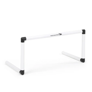 Тренировочный барьер Yakimasport 30 см бело-черный, гибкий пластик, 71×36 см(ISL_4CBA484E9F5F)