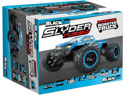 Samochód zdalnie sterowany BlackZon Slyder MT Turbo Czarno-niebieski (5700135402018)