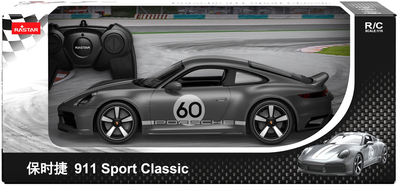 Samochód zdalnie sterowany Rastar Porsche 911 Sport Classic Szary (6930751323070)