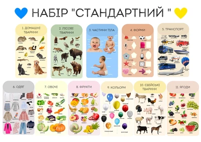 Учебные постеры ламинированные А3 Набор Стандарт