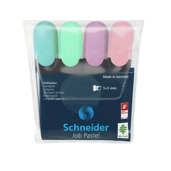 Набор текстовых маркеров Schneider JOB 150 1-4,5 мм пастельные цвета 4 шт (S115098)
