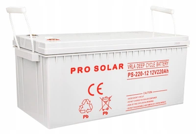 Аккумуляторна батарея гелева Volt Polska VRLA DEEP CYCLE 12V 220Ah (PS-220-12) (6AKXDEEP20) 57кг.