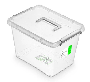 Контейнер Orplast 19 л антибактеріальний пластиковий з мікрочастинками срібла з ручкою (1533)