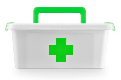 Пластиковий контейнер для зберігання ліків аптечка Orplast 1126 Antibacterial 4,5 л ручка + вкладиш 29x20 см