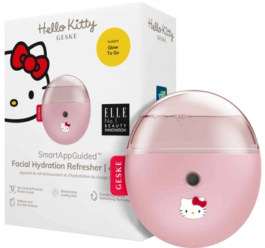 Електронний освіжувач для зволоження обличчя GESKE Facial Hydration Refresher 4 в 1 by Hello Kitty рожевий