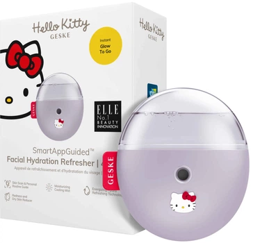 Електронний освіжувач для зволоження обличчя GESKE Facial Hydration Refresher 4 в 1 by Hello Kitty фіолетовий