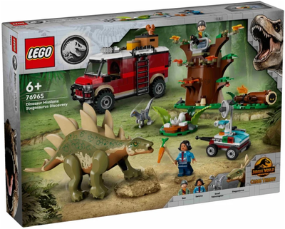 Конструктор Lego Jurassic World Диноміси: відкриття стегозавра 420 деталей (76965)