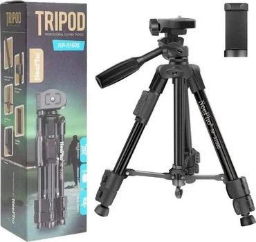 Штатив NeePho NP-3160S 30-68,5 см 3D уровень (Bluetooth пульт + держатель) Black (36209)