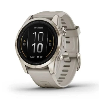 Смарт-годинник GARMIN Epix Pro (Gen 2) Sapphire 42mm Soft Gold w. Light S. Band (010-02802-10/11)