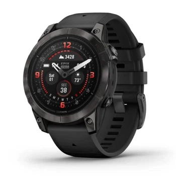 Смарт-часы GARMIN Epix Pro (Gen 2) Sapphire 47mm Carbon G. DLC Tit. with Black Band (010-02803-10/11)