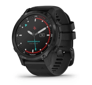 Смарт-годинник GARMIN Descent Mk2S Carbon Grey with Black Silicone Band (010-02403-04)