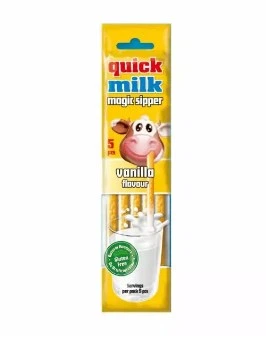 Трубочки для молока Quick milk Ваниль 5 шт*6 г 30 г