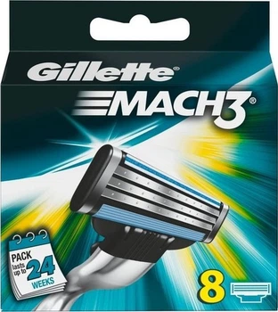 Сменные кассеты для бритья Gillette Mach 3 8 шт 4987176150516