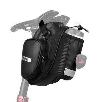 Велосипедная подседельная сумка с отсеком для фляги Rhinowalk X21557BK Черный (RWK-X21557BK-4447)