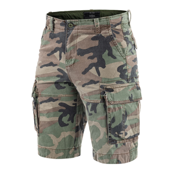 Шорти Sturm Mil-Tec US Vintage Shorts Prewash Woodland 2XL (11404120)