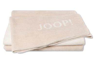 Хлопковый плед JOOP Uni-Doubleface CHATEAU NATUR 150x200 см шампань