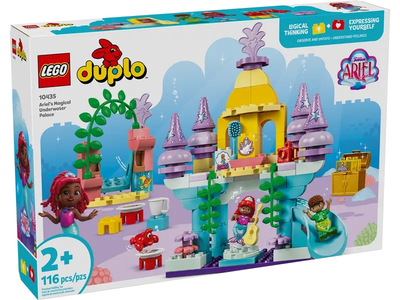 Zestaw klocków LEGO DUPLO Magiczny podwodny pałac Arielki 116 elementów (10435)