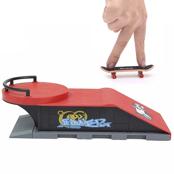Фингерборд скейтпарк Skatepark fingerboard скейт парк пальчиковый скейт фингерборд трамплин с пириллой и скейт (D)