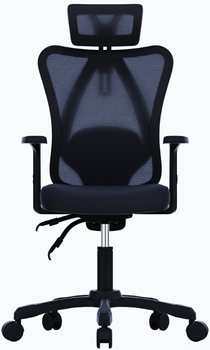 Ергономічне офісне крісло Gembird Onyx Чорне (8716309129763)
