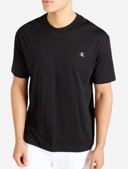 Koszulka męska bawełniana Calvin Klein Jeans J30J325699-BEH 2XL Czarna (8720109452266)